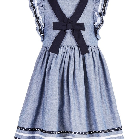 SALE Bonnie Baby Jean's Dress Baby Girl Size 12M - Picture 3 of 4